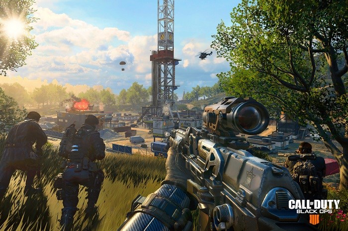 Call of Duty Black Ops 4 Letící vrtulník